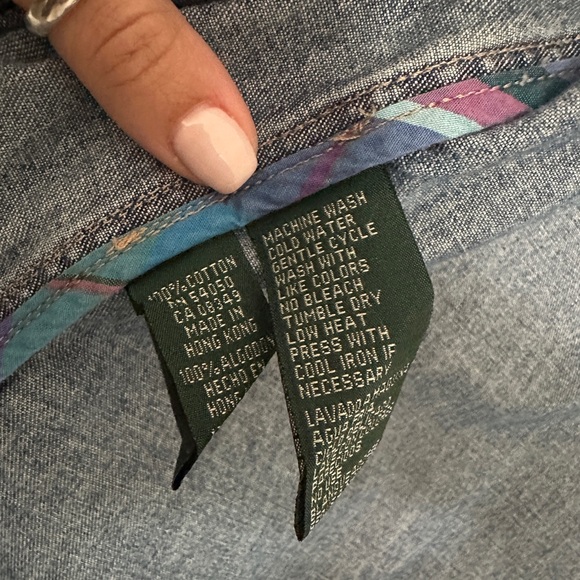 Vintage Ralph Lauren Hooded Denim Chore Jacket - Picture 8 of 8